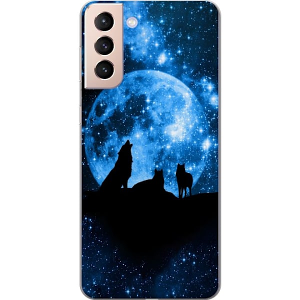 Samsung Galaxy S21 Läpinäkyvä kuori Susi