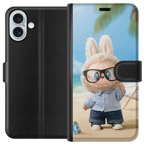 Apple iPhone 16 Plus Plånboksfodral Labubu Dark Dreams – M