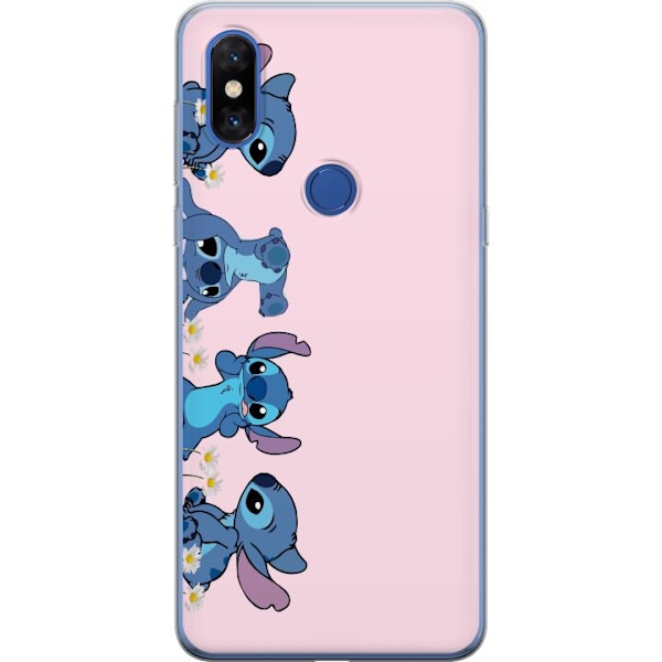 Xiaomi Mi Mix 3 Genomskinligt Skal Stitch Skratt & Bus – Perfekt för Mobilskal eller Poster