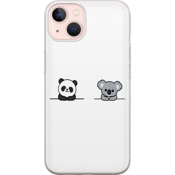 Apple iPhone 13 mini Gjennomsiktig deksel Panda Koala