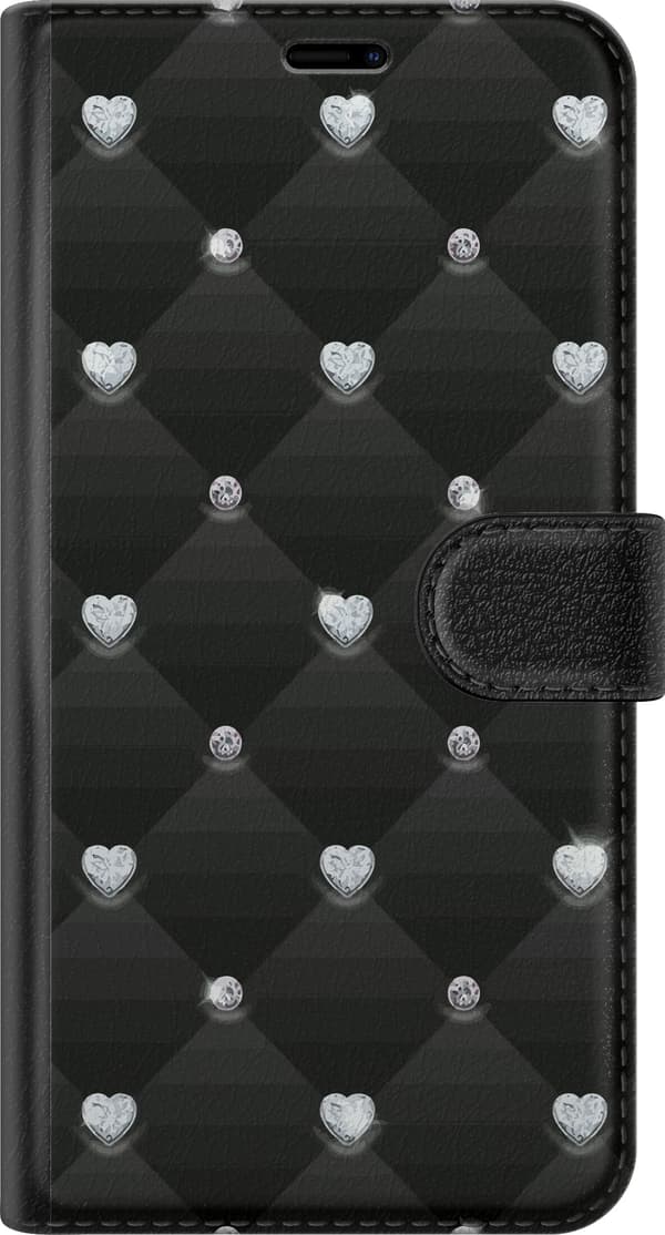 Kompatibel Tegnebogsetui til Sony Xperia 10 IV Bling Hjerte