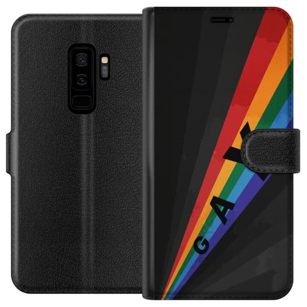 Kompatibel Tegnebogsetui til Samsung Galaxy S9+ Gay regnbåge sort