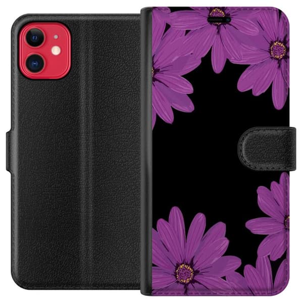 Kompatibel Tegnebogsetui til Apple iPhone 11 Blomsterarrangement