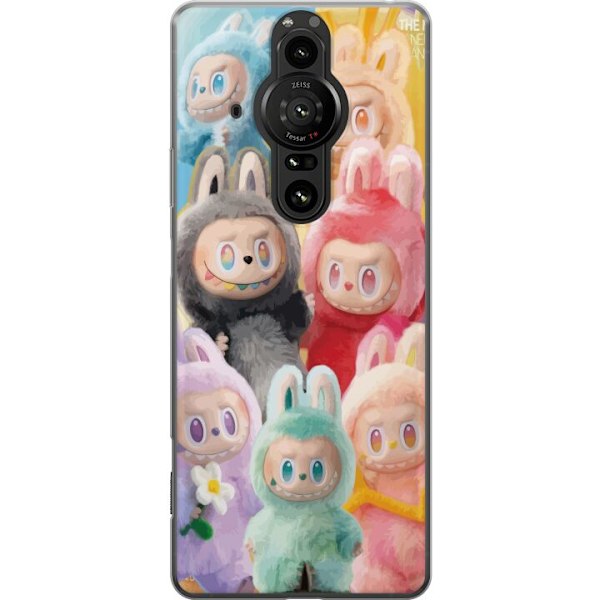Sony Xperia Pro-I Genomskinligt Skal Labubu Sketch Style – Handritat monster i tusch