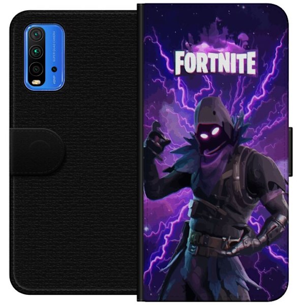 Xiaomi Redmi Note 9 4G Tegnebogsetui Fortnite Raven