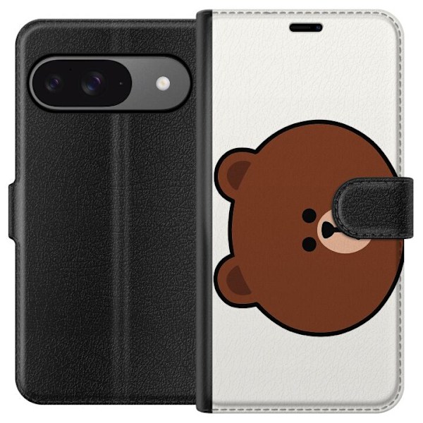 Google Pixel 9 Tegnebogsetui line friends brown
