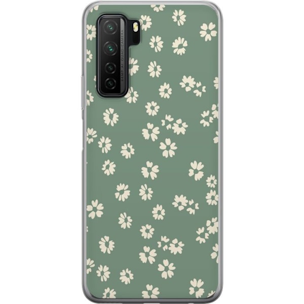 Huawei P40 lite 5G Genomskinligt Skal Blomsterdröm – färgglatt blommönster