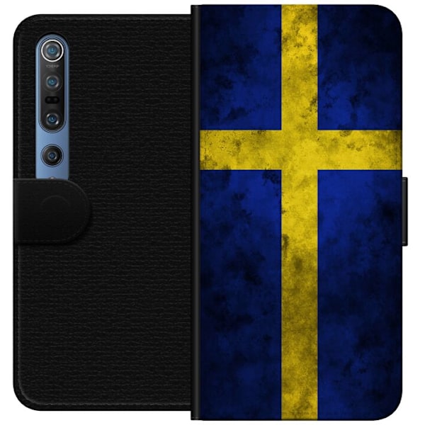 Xiaomi Mi 10 Pro 5G Tegnebogsetui Sverige Flag