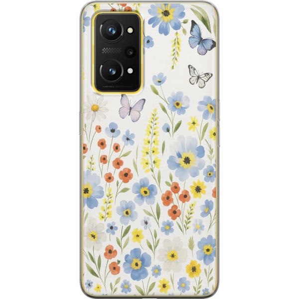 Realme GT Neo 3T Läpinäkyvä kuori Kesäkukat