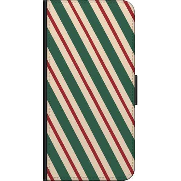 Kompatibelt Lommeboketui til Nokia 5.4 Grønne retrostriper grønn