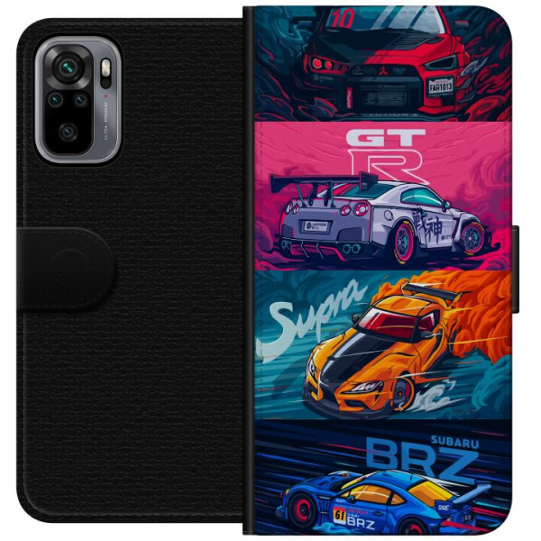 Xiaomi Redmi Note 10S Lompakkokotelo Subaru Racing