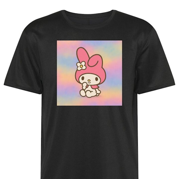 Tränings-T-shirt | Sport-T-shirt för Vuxen Kawaii Sanrio My svart XX-Large