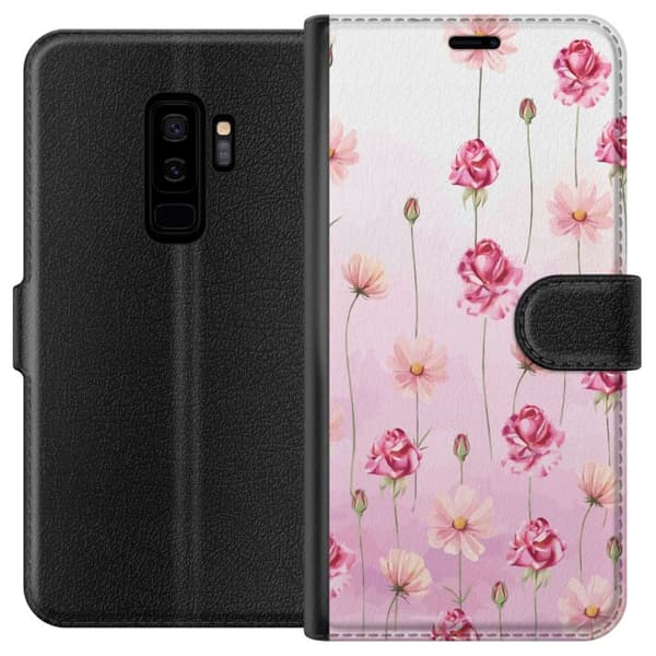 Kompatibelt Plånboksfodral till Samsung Galaxy S9+ Rose Petal Whisper