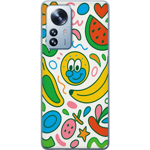 Xiaomi 12 Pro Gennemsigtig cover Sommerfugle Slør