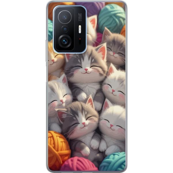 Kompatibel Mobilcover til Xiaomi 11T Sovande kattungar beige