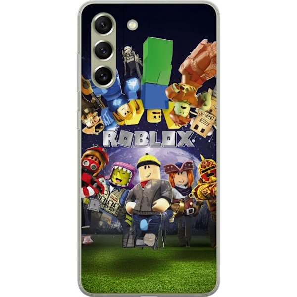 Samsung Galaxy S21 FE 5G Läpinäkyvä kuori Roblox Maailma - Pelaamisseikkailu Lapsille ja Nuorille