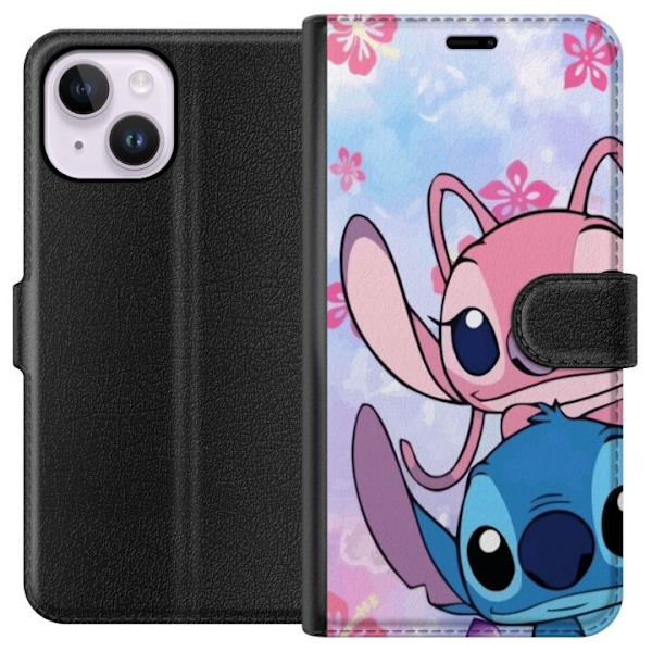 Apple iPhone 15 Plus Tegnebogsetui Stitch & Angel