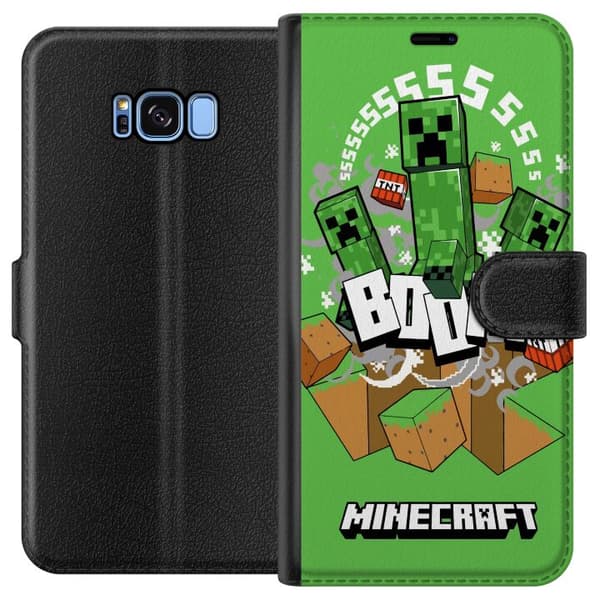 Kompatibel Tegnebogsetui til Samsung Galaxy S8 Minecraft Boom