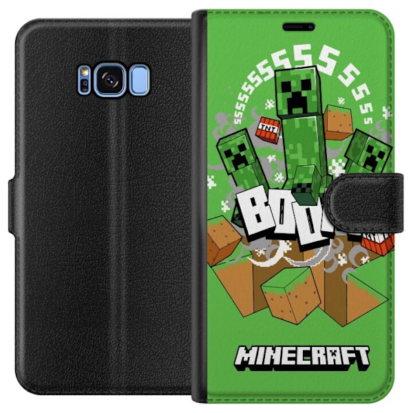Samsung Galaxy S8 Tegnebogsetui Minecraft Boom