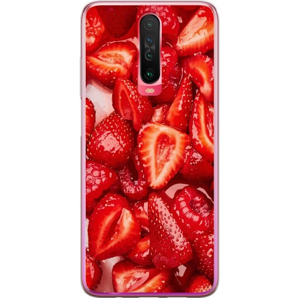 Xiaomi Redmi K30 Läpinäkyvä kuori Mansikkakuviointi - makea