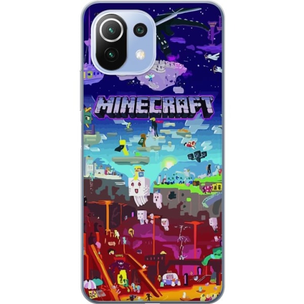 Xiaomi 11 Lite 5G NE Gjennomsiktig deksel Minecraft