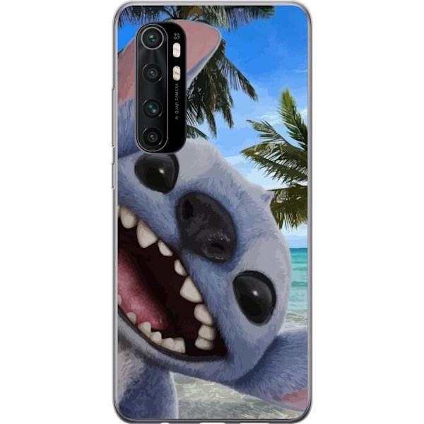 Xiaomi Mi Note 10 Lite Läpinäkyvä kuori Stitch-matkapuhelinkotelo, jossa on suloiset ystävyysmaalaukset.