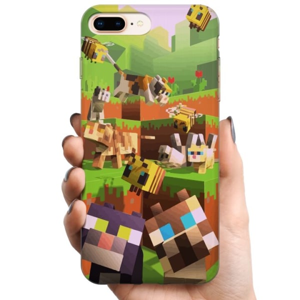 Apple iPhone 7 Plus TPU Mobilcover MineCraft