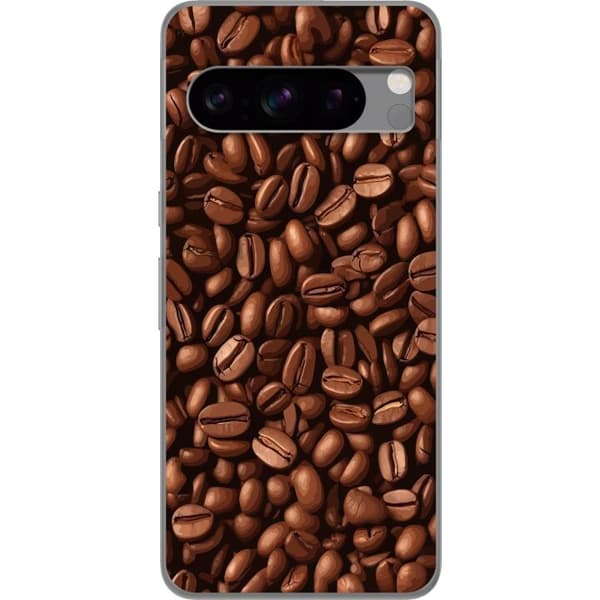 Kompatibel Mobilcover til Google Pixel 8 Pro Kaffebönor närbild brun