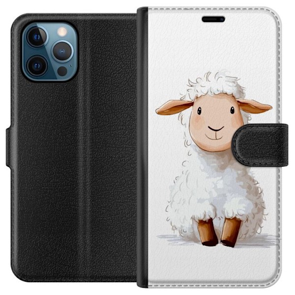 Apple iPhone 12 Pro Lompakkokotelo Suloinen Lammas - lasten ja