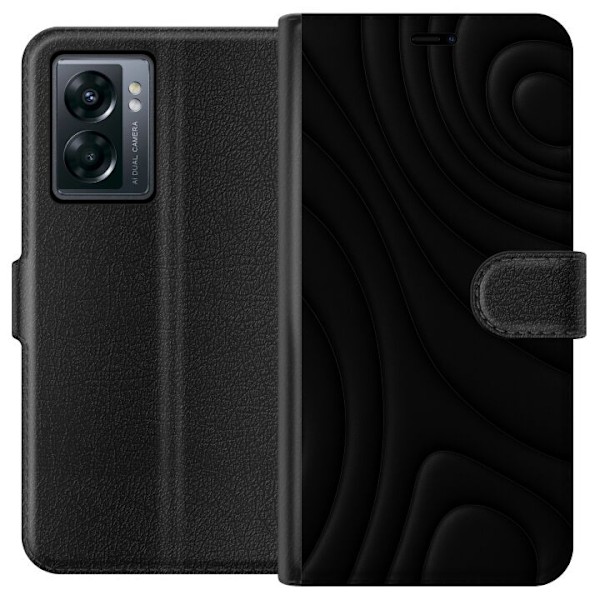 OnePlus Nord N300 Lompakkokotelo Tummat Aallot