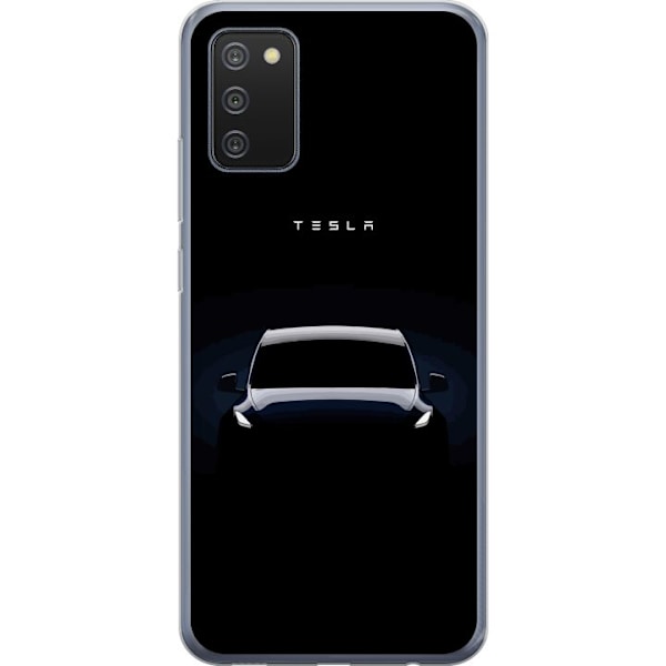 Samsung Galaxy A02s Genomskinligt Skal Tesla