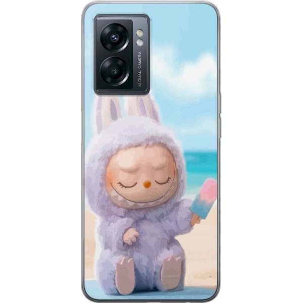 OnePlus Nord N300 Genomskinligt Skal Labubu Pink Mood – Rosa