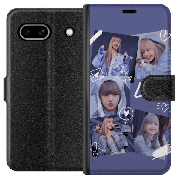 Google Pixel 7a Tegnebogsetui Lisa Blackpink – Aesthetic K-pop Queen