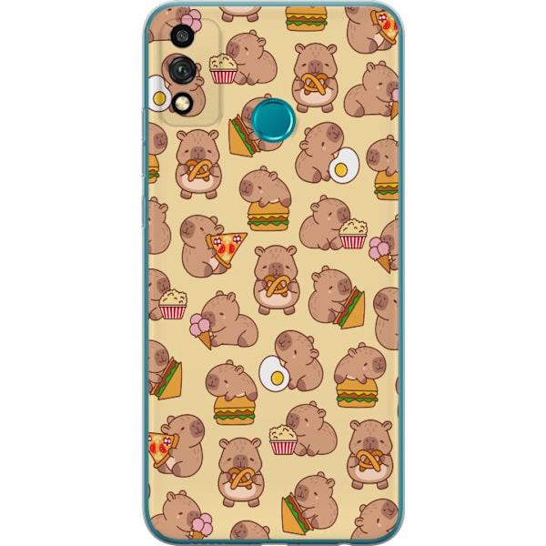 Honor 9X Lite Läpinäkyvä kuori Kawaii capybara puhelinkotelo useilla söpöillä hahmoilla