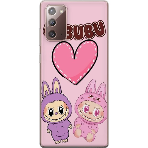 Samsung Galaxy Note20 Läpinäkyvä kuori Labubu Pink Monster