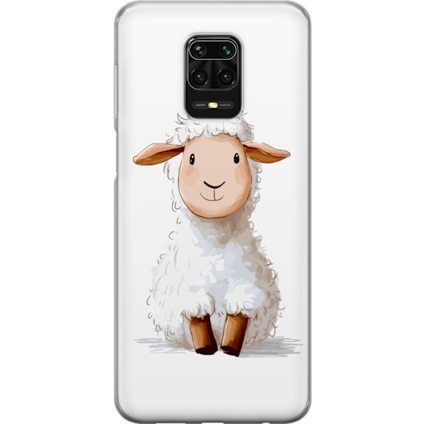 Xiaomi Redmi Note 9S Läpinäkyvä kuori Suloinen Lammas - las