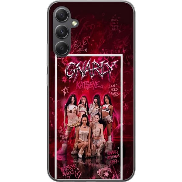 Kompatibelt Mobildeksel til Samsung Galaxy A35 KATSEYE rosa