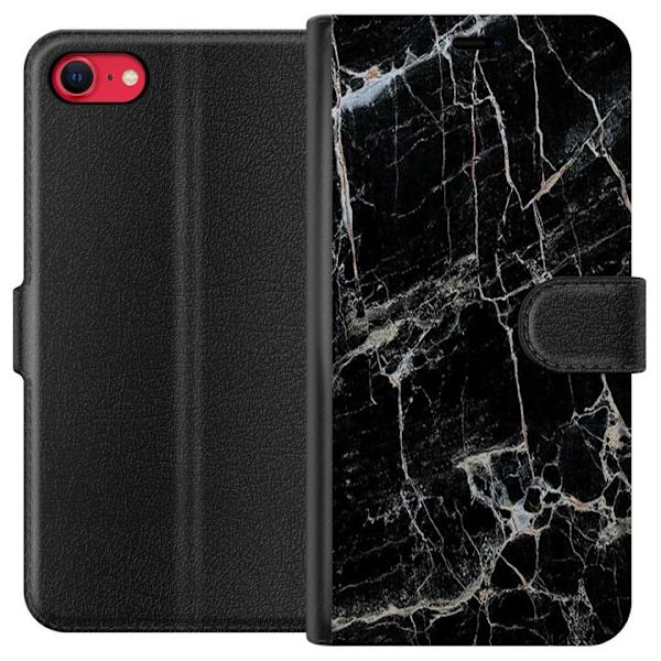 Apple iPhone 8 Lommeboketui Svart marmor