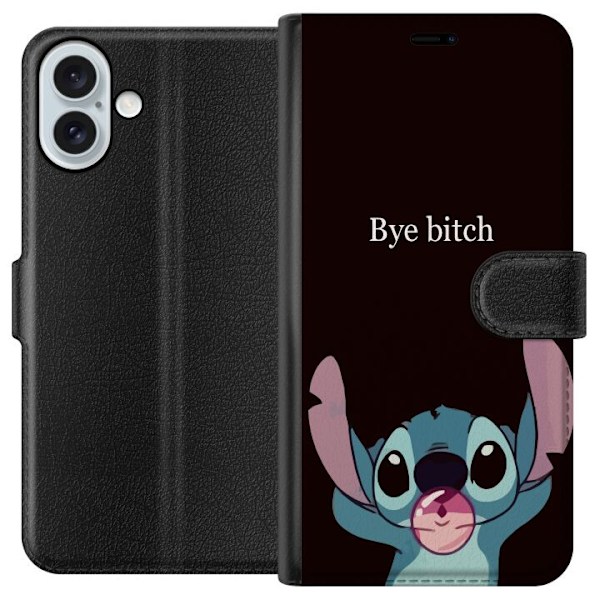 Apple iPhone 16 Plus Lommeboketui Bye bitch, Stitch