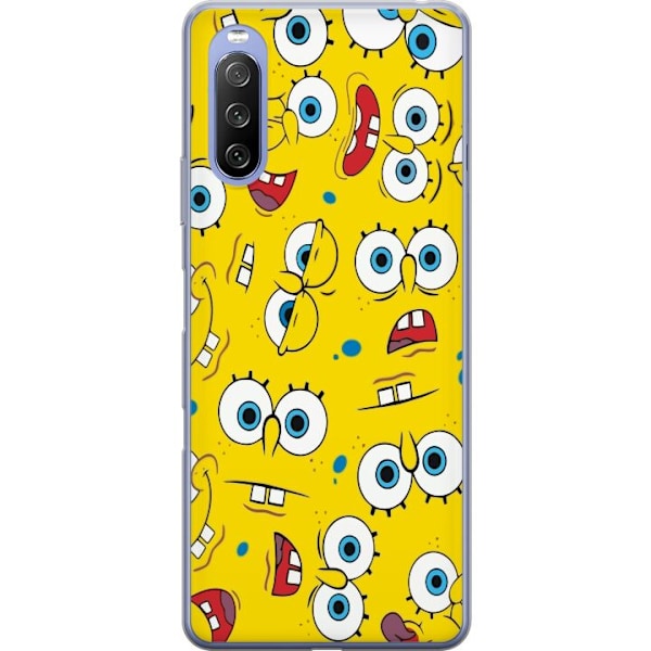 Sony Xperia 10 III Lite Genomskinligt Skal SpongeBob SquarePan