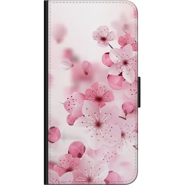 Kompatibelt Lommeboketui til Samsung Galaxy A03s Kirsebærblomst