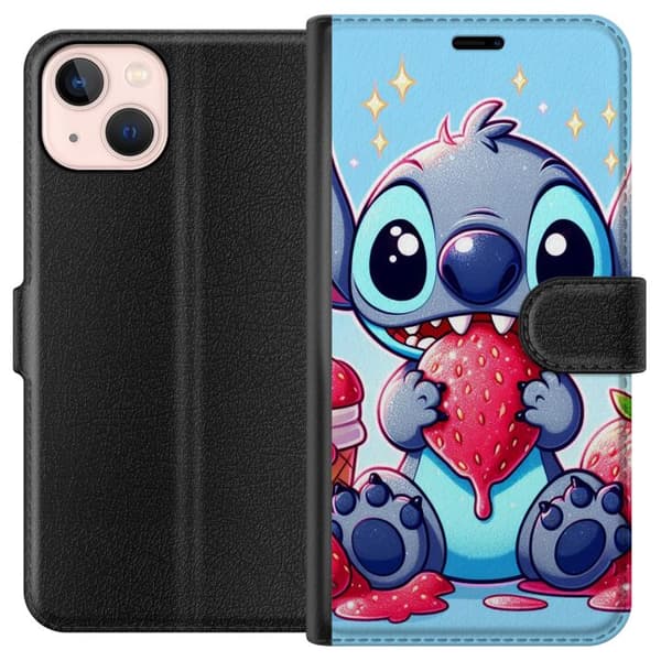 Kompatibelt Lommeboketui til Apple iPhone 13 mini Strawberry Stitch