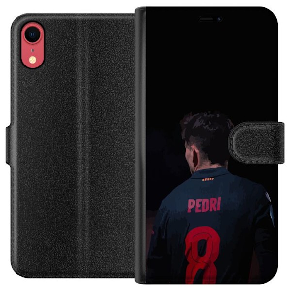 Apple iPhone XR Tegnebogsetui Pedri FC Barcelona Fodbold Spansk Midtbanespiller Mål Sportsmotivation Fans Børn Ungdom