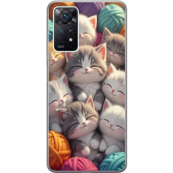 Kompatibelt Mobildeksel til Xiaomi Redmi Note 11 Pro Sovande kattungar beige