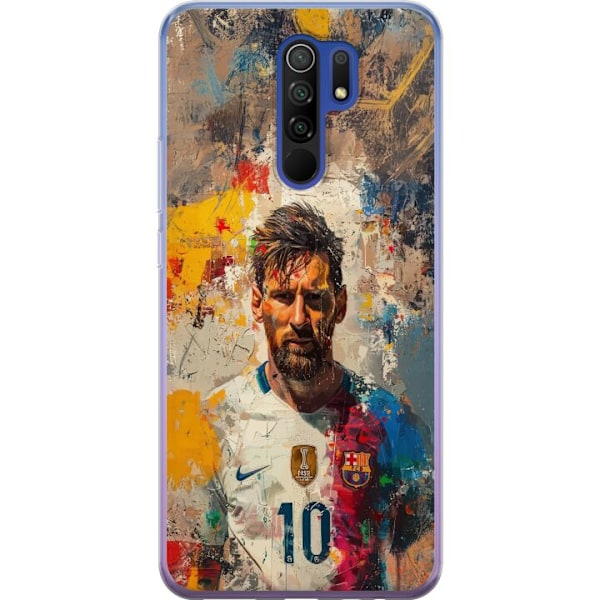 Xiaomi Redmi 9 Läpinäkyvä kuori Messi Art