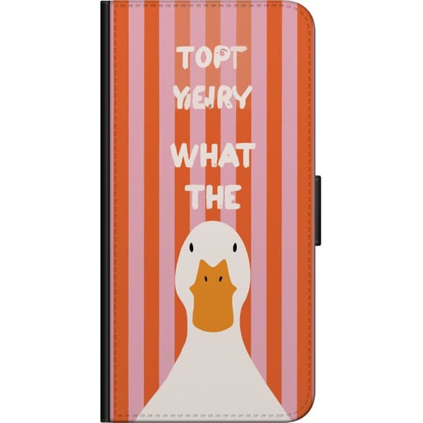 Kompatibelt Lommeboketui til Xiaomi Redmi Note 9S What The Duck rosa