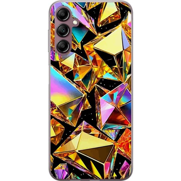 Kompatibelt Mobildeksel til Samsung Galaxy A14 5G 3D Gull