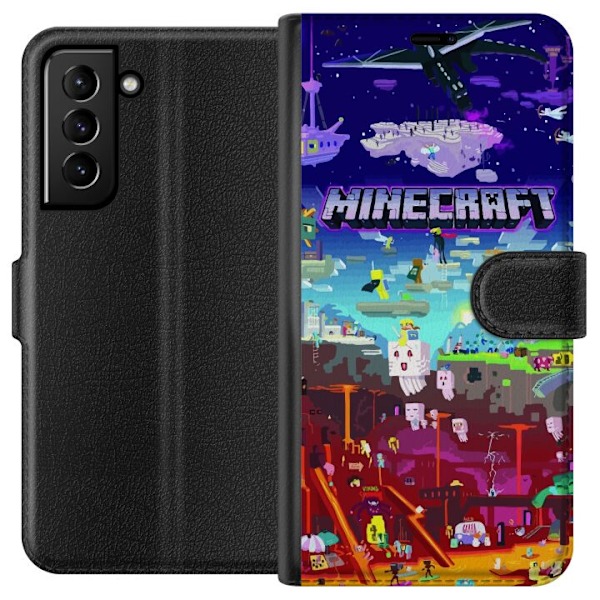 Samsung Galaxy S21+ 5G Tegnebogsetui Minecraft