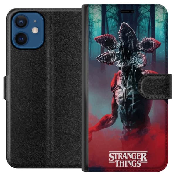 Kompatibel Tegnebogsetui til Apple iPhone 12 mini Fremmede Ting Monster