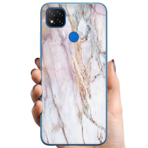 Xiaomi Redmi 9C NFC TPU Mobildeksel Marmor